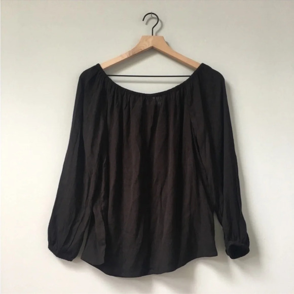 New urban outfitters Kimchi Blue Linda tassel Tie Front Off the shoulder top - Picture 5 of 8